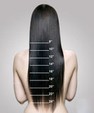 140g Double Weft Clip in 100% Remy Human Hair Extensions #4 Medium Brown Grade 7A Quality Full Head Thick Thickened Long Soft Silky Straight 8pcs 18clips for Women Fashion 18" / 18 inch