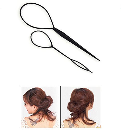 Magic Hair Braided Tool Set of 6 Women Fashion French Hair Styling Clip DIY French Hair Braiding Tool Hairstyle Braid Tool Twist Plait Hair Braiding Tool Bun and Pony Tail Hair Accessories (3 Style)