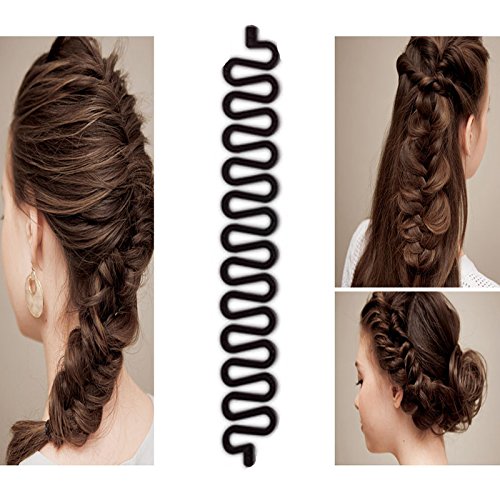 Magic Hair Braided Tool Set of 6 Women Fashion French Hair Styling Clip DIY French Hair Braiding Tool Hairstyle Braid Tool Twist Plait Hair Braiding Tool Bun and Pony Tail Hair Accessories (3 Style)