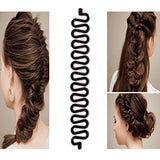 Magic Hair Braided Tool Set of 6 Women Fashion French Hair Styling Clip DIY French Hair Braiding Tool Hairstyle Braid Tool Twist Plait Hair Braiding Tool Bun and Pony Tail Hair Accessories (3 Style)