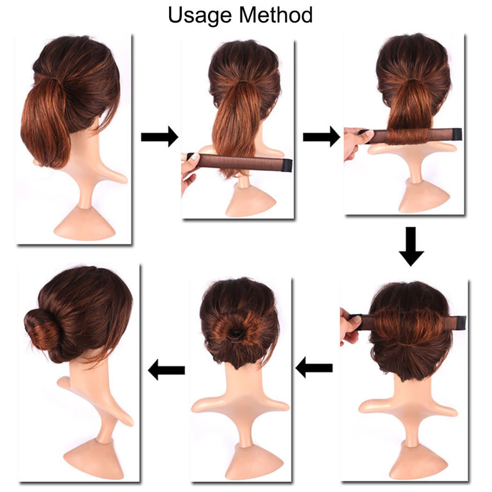 Magic Hair Braided Tool Set of 6 Women Fashion French Hair Styling Clip DIY French Hair Braiding Tool Hairstyle Braid Tool Twist Plait Hair Braiding Tool Bun and Pony Tail Hair Accessories (3 Style)