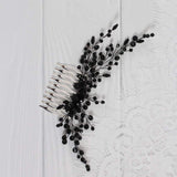 Deniferymakeup Women Black Hair Comb Bridal Vintage Headpiece Crystal Women Hair Comb Bridal Hair Comb Wedding Hair Piece Party Accessories Jewelry Set Rhinestone Head Piece Black Hair Accessories