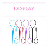 Adecco LLC 4 Pairs Hair Braid Accessories Ponytail Maker,French Braid Tool Topsy Tail Loop Hair Kit (4 Pairs Topsy Tail)