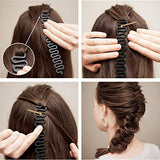 Magic Hair Braided Tool Set of 6 Women Fashion French Hair Styling Clip DIY French Hair Braiding Tool Hairstyle Braid Tool Twist Plait Hair Braiding Tool Bun and Pony Tail Hair Accessories (3 Style)