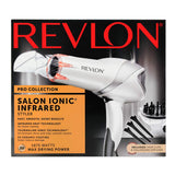 Revlon 1875W Infrared Hair Dryer with Hair Clips