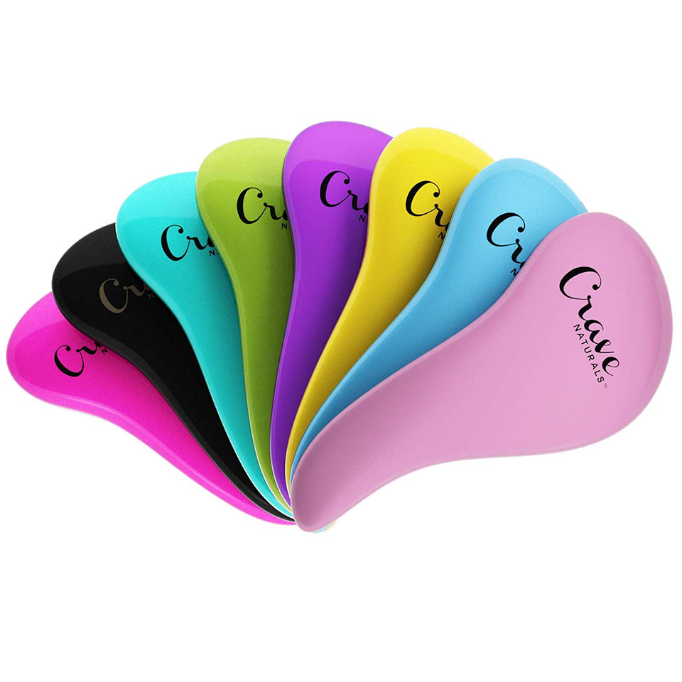 Detangling Brush - Glide Thru Detangler Hair Comb or Brush - No More Tangle - Adults & Kids - Pink (Pink)