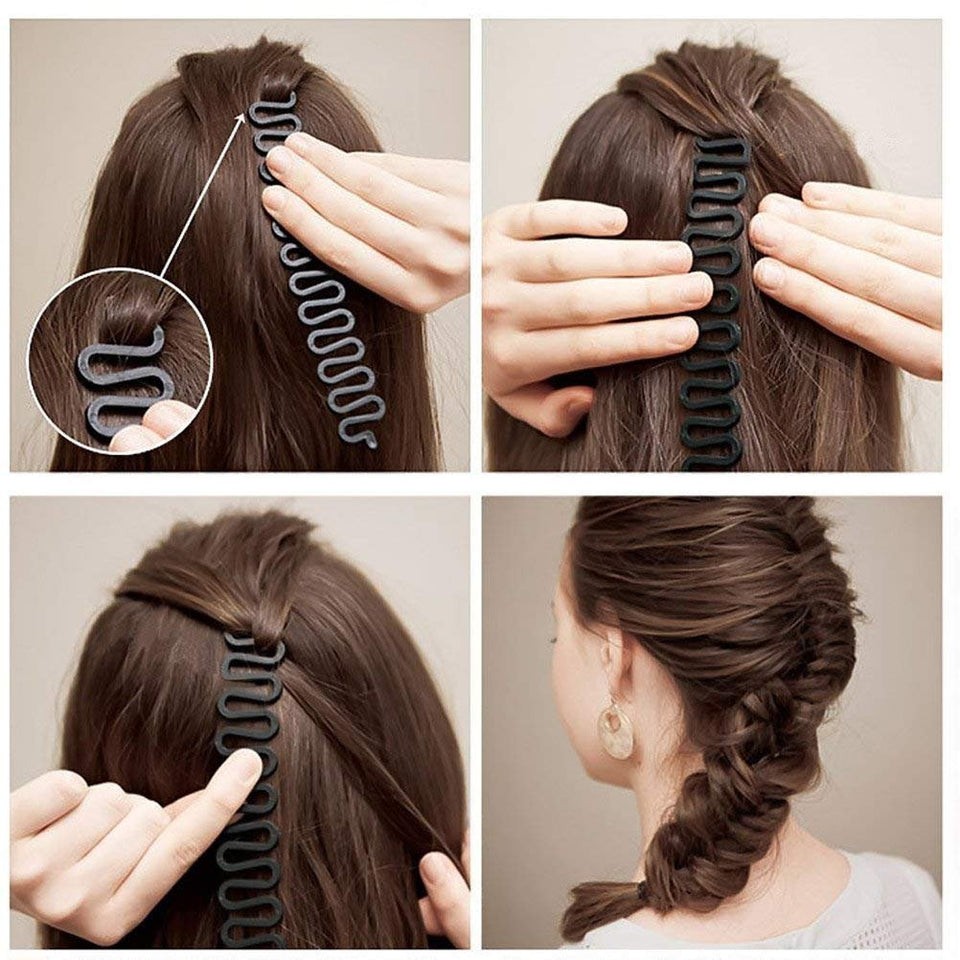 Hair Styling Set, Vibury 11 Pack Hair Bun Maker Hair Design Styling Tools Accessories DIY Hair Accessories Hair Magic Simple Fast Spiral Hair Braid Hair Braiding Tool
