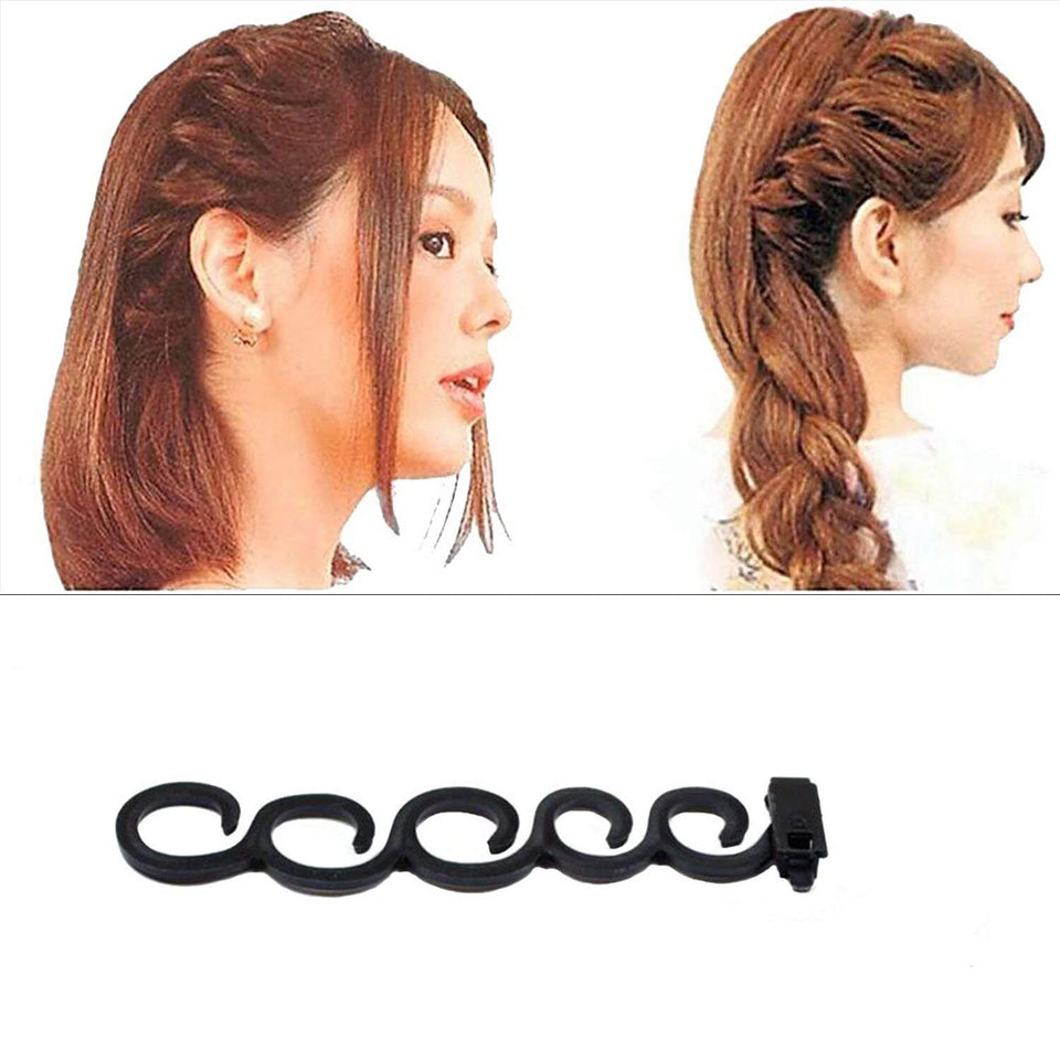 DELOVE- Hair Styling Set, Fashion Hair Design Styling Tools Accessories DIY Hair Accessories Hair Modelling Tool Kit Hairdress Kit Set Magic Simple Fast Spiral Hair Braid Hair