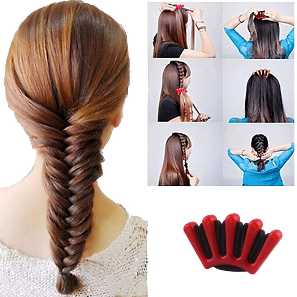 DELOVE- Hair Styling Set, Fashion Hair Design Styling Tools Accessories DIY Hair Accessories Hair Modelling Tool Kit Hairdress Kit Set Magic Simple Fast Spiral Hair Braid Hair