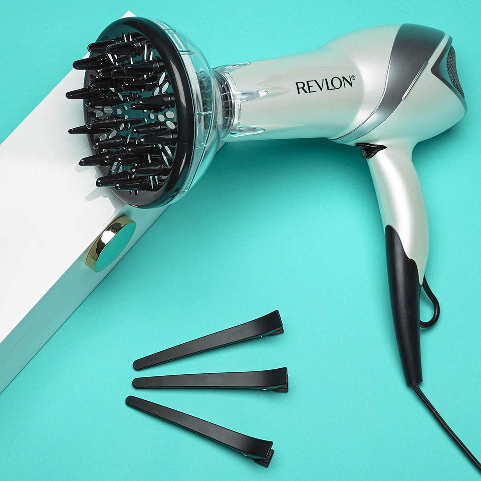 Revlon 1875W Infrared Hair Dryer with Hair Clips