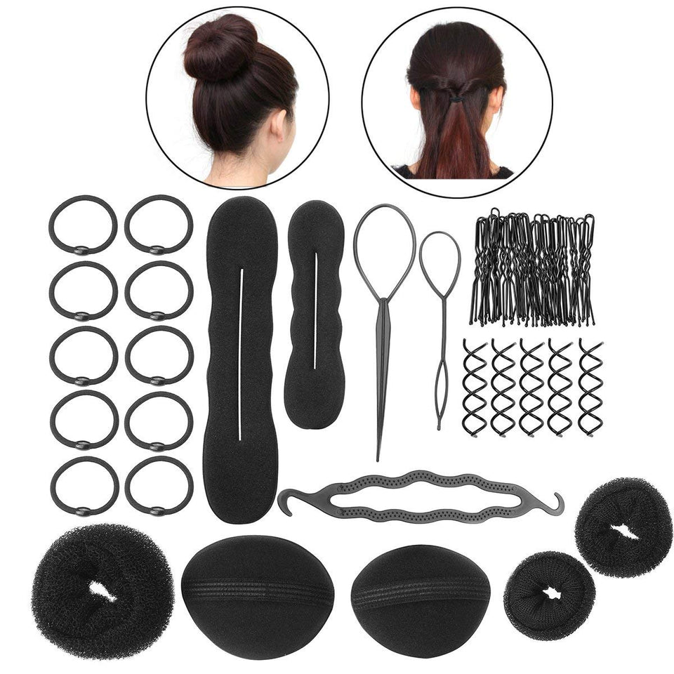 PIXNOR Hair Styling Accessories Kit Set for DIY