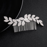 Deniferymakeup Crystal Bridal Headpiece Bridal Hair Accessories Wedding Hair Piece Wedding Headpiece Bridal Jewelry Crystal Jewelry with Combs Bridal Head Piece Wedding Hair Accessories (Silver)