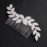 Deniferymakeup Crystal Bridal Headpiece Bridal Hair Accessories Wedding Hair Piece Wedding Headpiece Bridal Jewelry Crystal Jewelry with Combs Bridal Head Piece Wedding Hair Accessories (Silver)