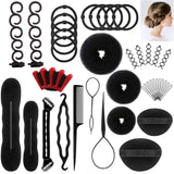 DELOVE- Hair Styling Set, Fashion Hair Design Styling Tools Accessories DIY Hair Accessories Hair Modelling Tool Kit Hairdress Kit Set Magic Simple Fast Spiral Hair Braid Hair